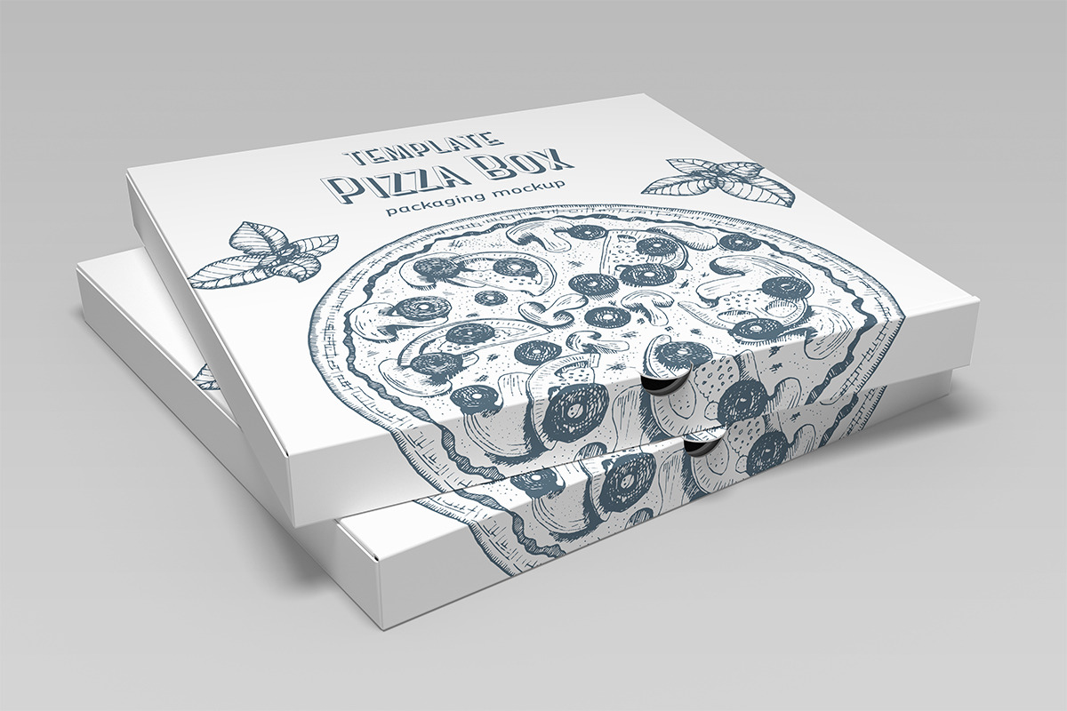 Pizza Box Mockup, a Packaging Mockup by Petr Stránský (Photo 4 of 16)