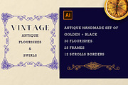 Vintage Antique Borders and Swirls, an Object Graphic by Design Unique (Thumbnail 1 of 15)