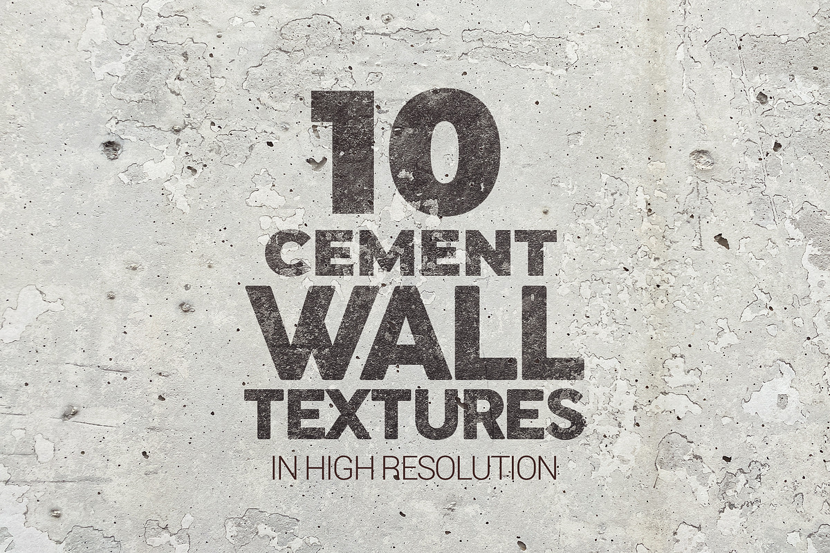 Cement Wall Textures x10, a Texture Graphic by SmartDesigns (Photo 1 of 5)