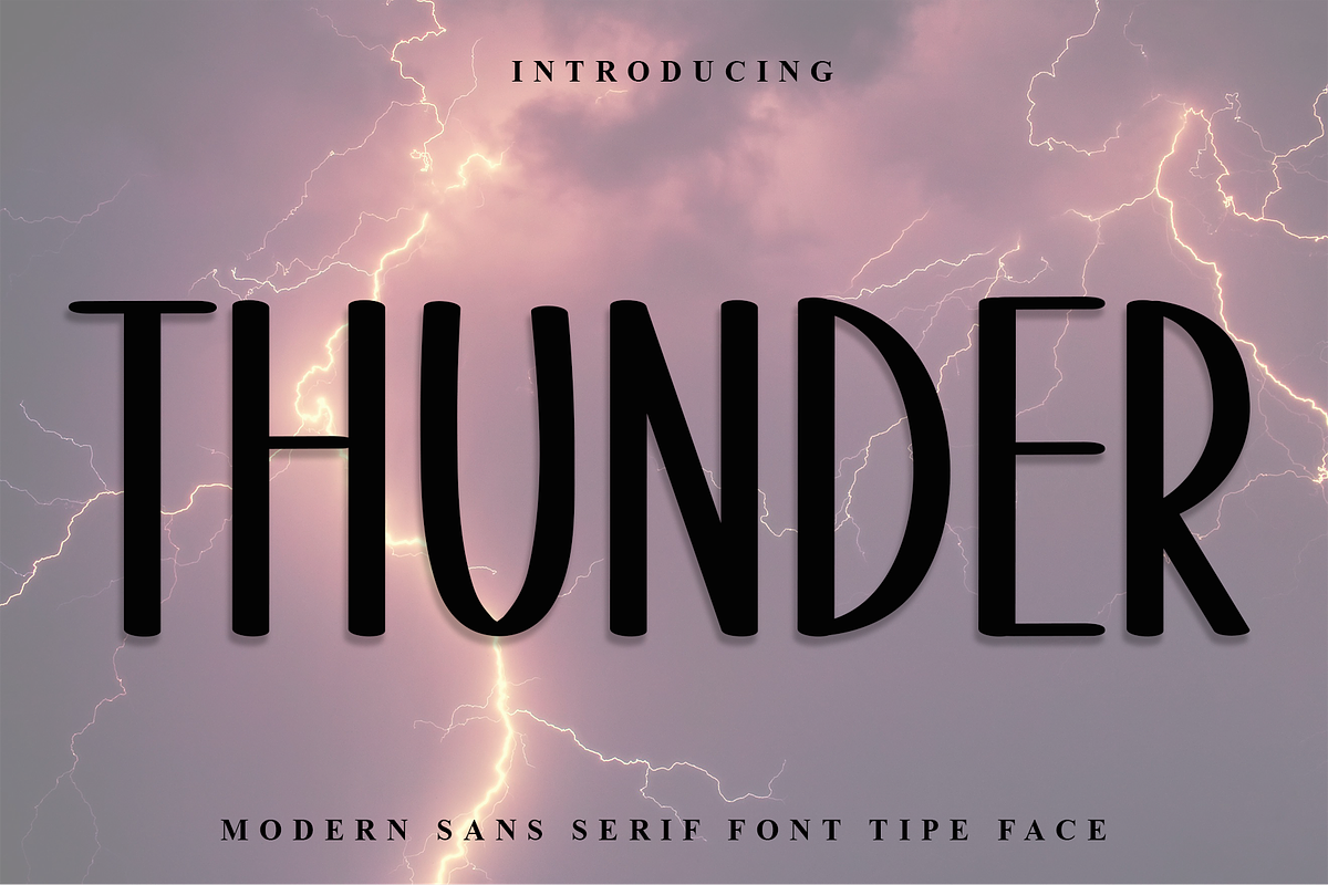 Thunder, a Script Font by InermediaSTUDIO (Photo 1 of 8)