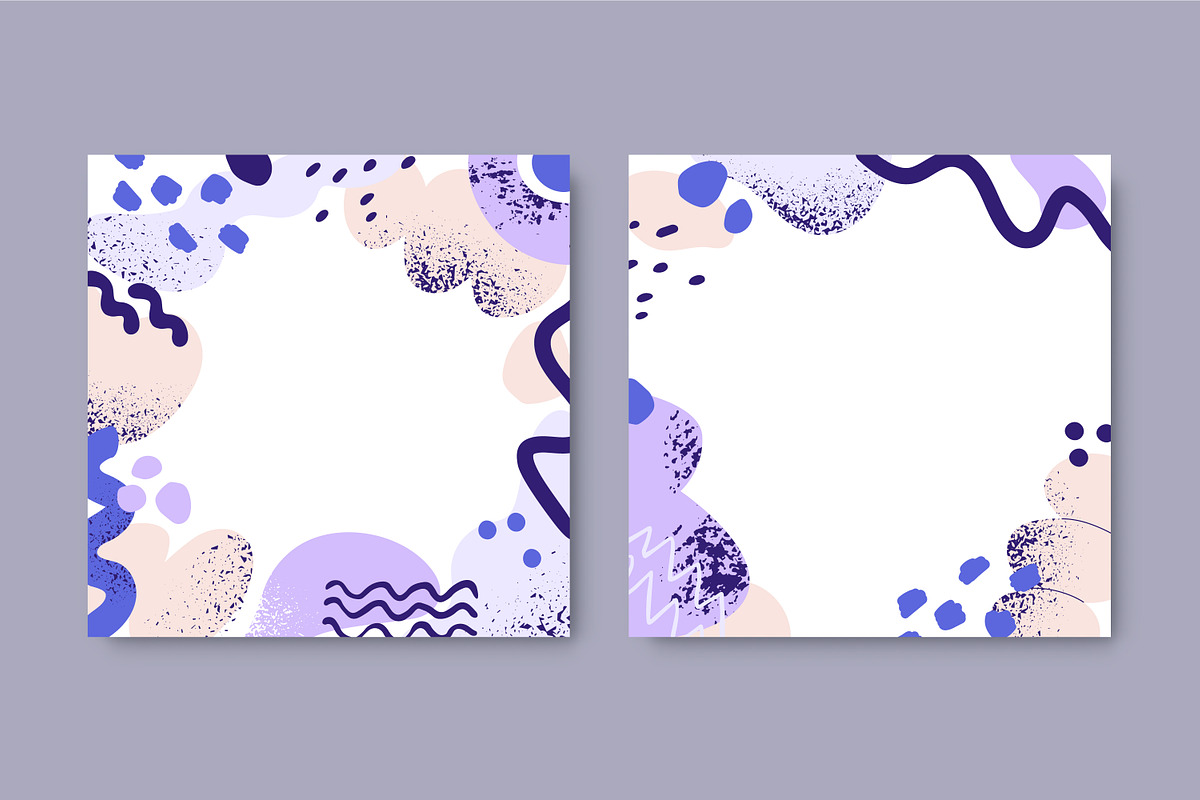 Trendy abstract frame background set, a Decorative Illustration by Good Studio (Photo 4 of 8)