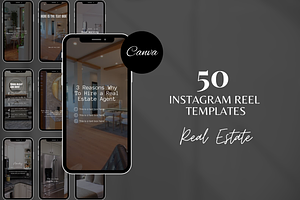 50 Real Estate Instagram Reels, a Social Media Template by SociallyyCreative