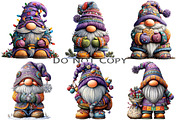 Winter Christmas Gnome Clipart, an Illustration by Craft Nest (Thumbnail 7 of 10)