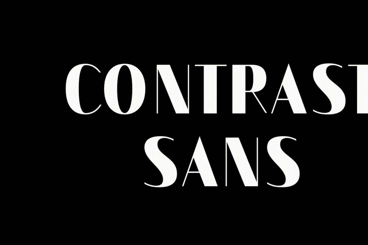 Typeface Contrast SANS Variable Font, a Sans Serif Font by Typo Graphic Design (Photo 4 of 7)