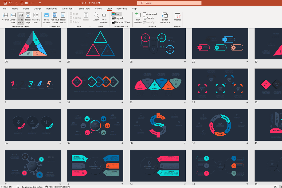 Vision Flow PowerPoint Template, a Presentation Template by Infographics project (Photo 12 of 13)
