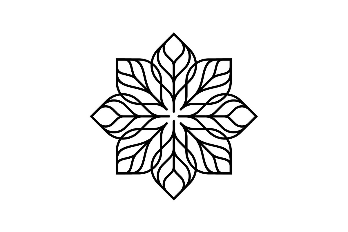 Flower and Leaf Line Art Logo, a Branding & Logo Template by Buqancreative (Photo 4 of 5)
