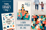 Happy Fathers Day. Cards and Pattern, a Person Illustration by Nadia Grapes (Thumbnail 1 of 4)