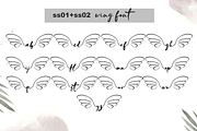 wing, a Script Font by cocodesign (Thumbnail 4 of 8)