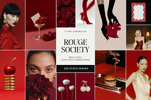 Bold Moody Red Aesthetic Stock Image, a Beauty & Fashion Photo by Make Stories Studio
