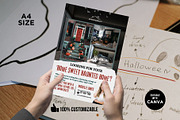 Halloween Real Estate Flyer Canva, a Flyer Template by CreativeVinesStore (Thumbnail 3 of 6)