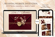Wedding Website Template Editable, a Social Media Template by Digiteve (Thumbnail 1 of 7)