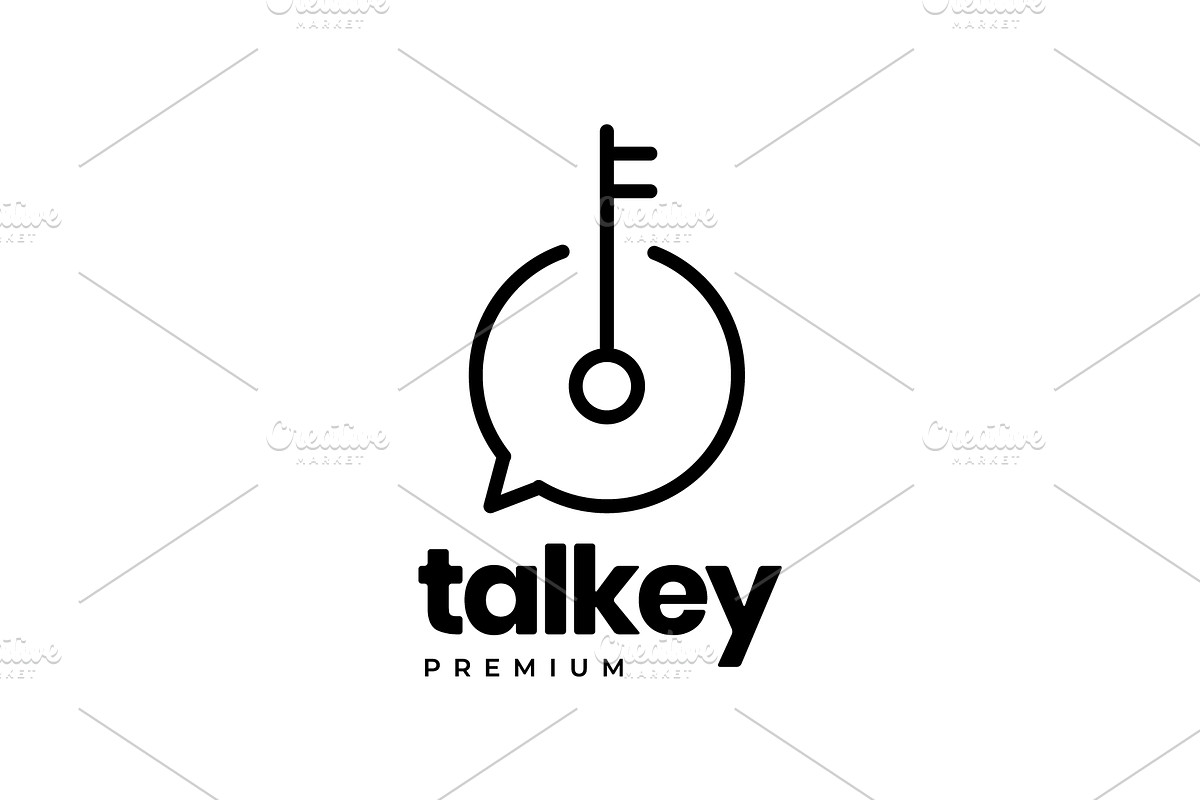 security chat line logo design, a Branding & Logo Template by devastd