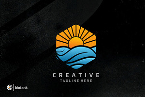 Sunset and Sea Logo