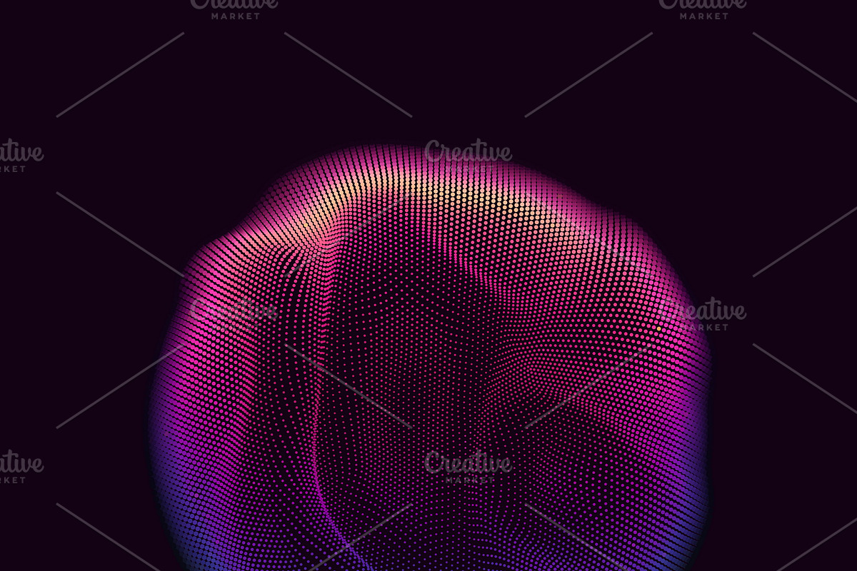 16 Abstract Glitched Spheres, an Object Graphic by GarryKillian (Photo 4 of 17)