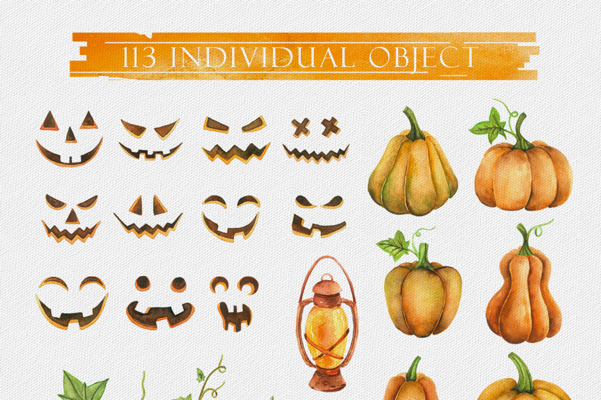 CRAZY PUMPKINS Watercolor, an Illustration by andypray (Photo 3 of 6)