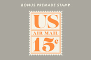 Postage Stamp Template Set (Updated), an Object Graphic by Krafti Lab (Thumbnail 14 of 14)
