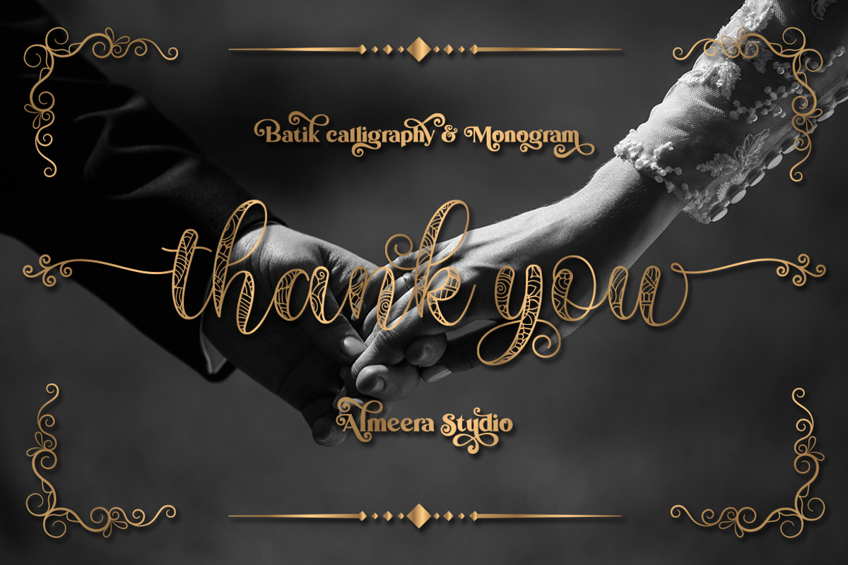 Sherika | Batik Calligraphy, a Script Font by Almeera Std (Photo 9 of 12)