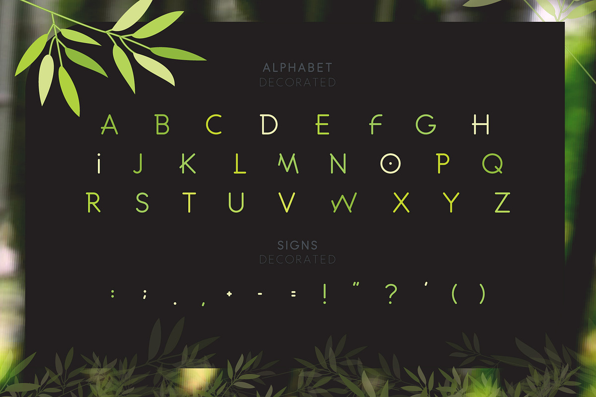 Funny Bamboo Font preview 2