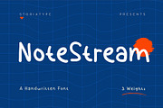 NoteStream - Handwritten Font, a Handwritten Font by Storiatype (Thumbnail 1 of 8)