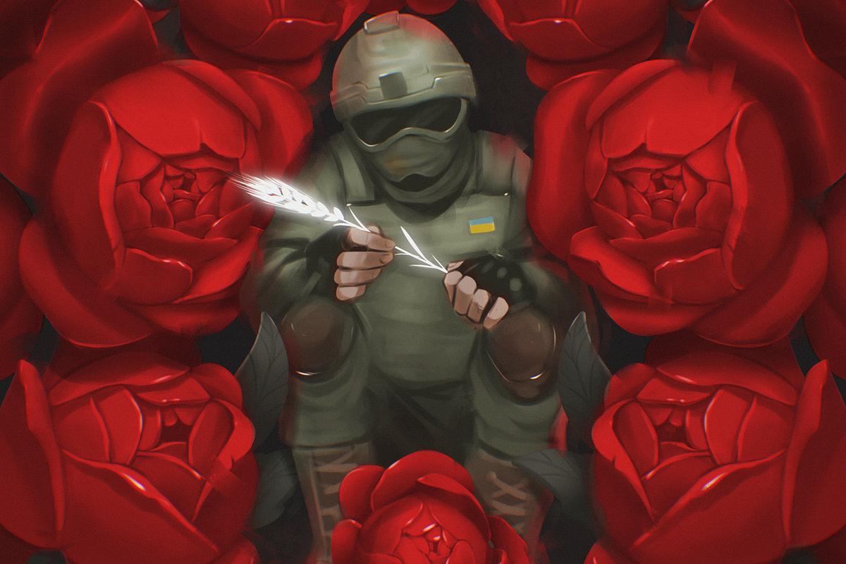 Roses HIGH RES [2 colors], an Illustration by tubik shop