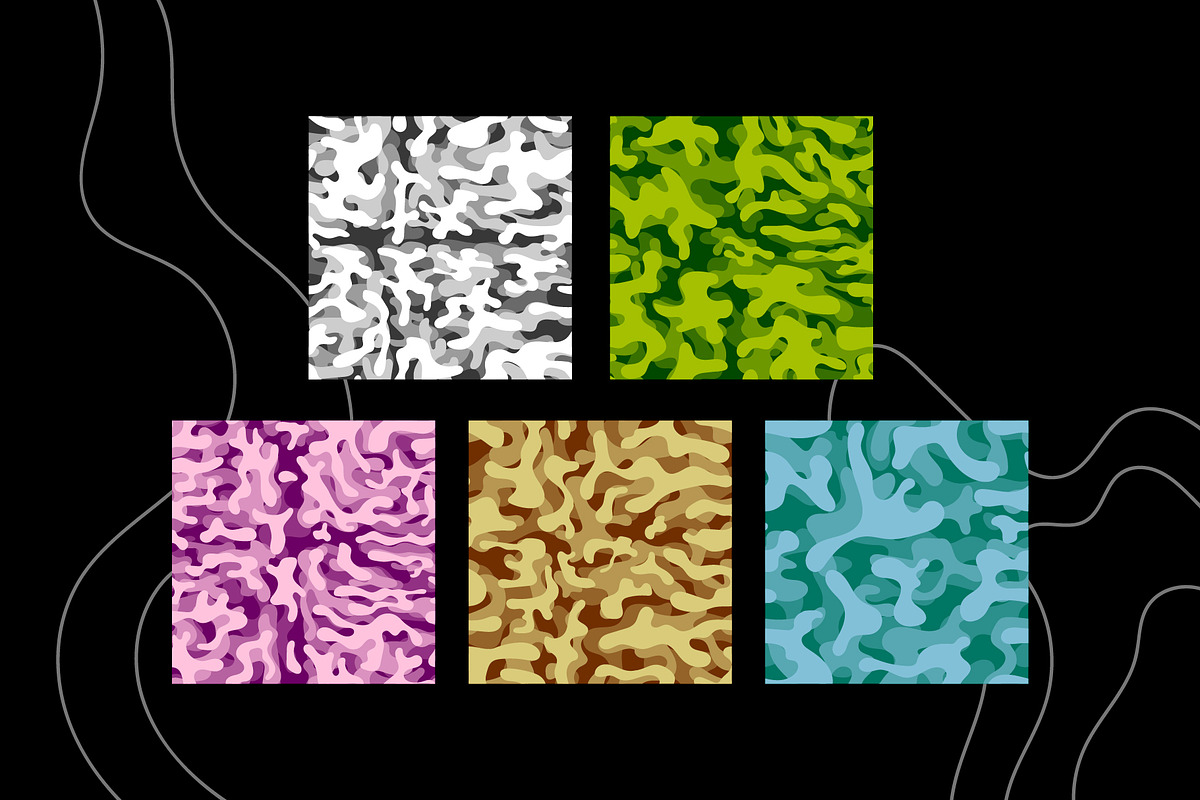 10 Camouflage Seamless Pattern, a Pattern Graphic by Pikgura (Photo 3 of 3)