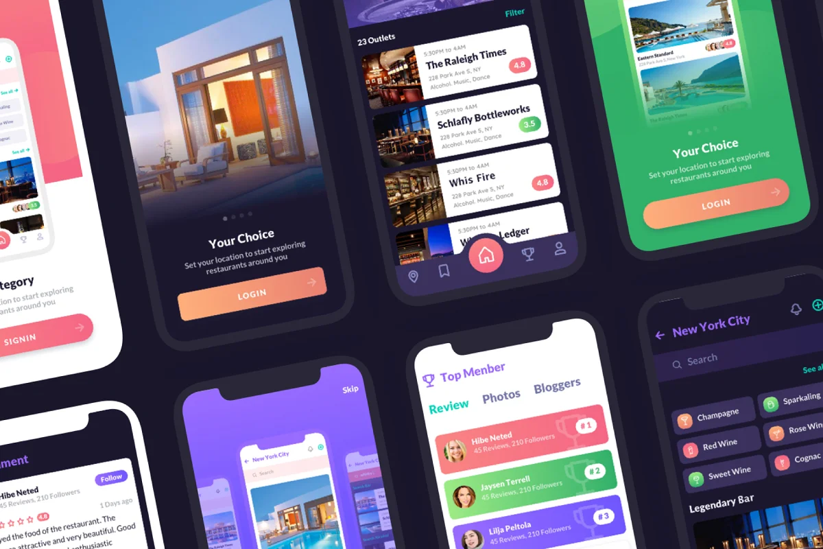 Cabar - Restaurants & Bar App UI Kit, an App Template by Capi Product (Photo 5 of 8)