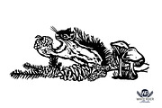 Into The Woods Linocuts, an Illustration by WhiteRiverStudio (Thumbnail 9 of 10)