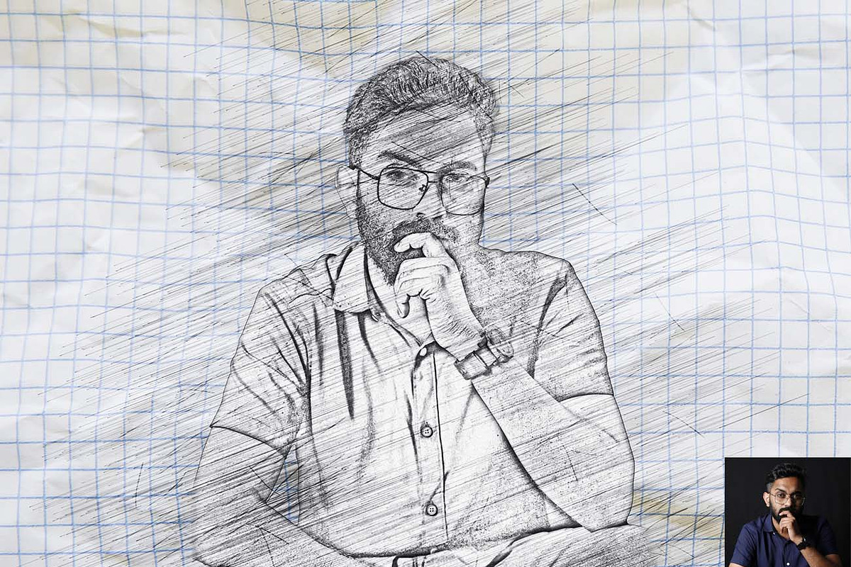 Realistic Pencil Sketch FX Photoshop, an Action Add-On by Studio Retouch (Photo 14 of 14)