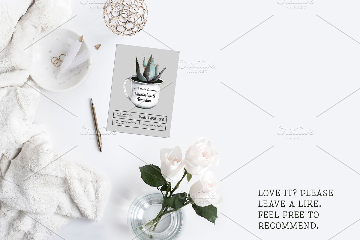 Cactus Wedding Invitation, an Invitation Template by Cyrah's Collection (Photo 2 of 4)