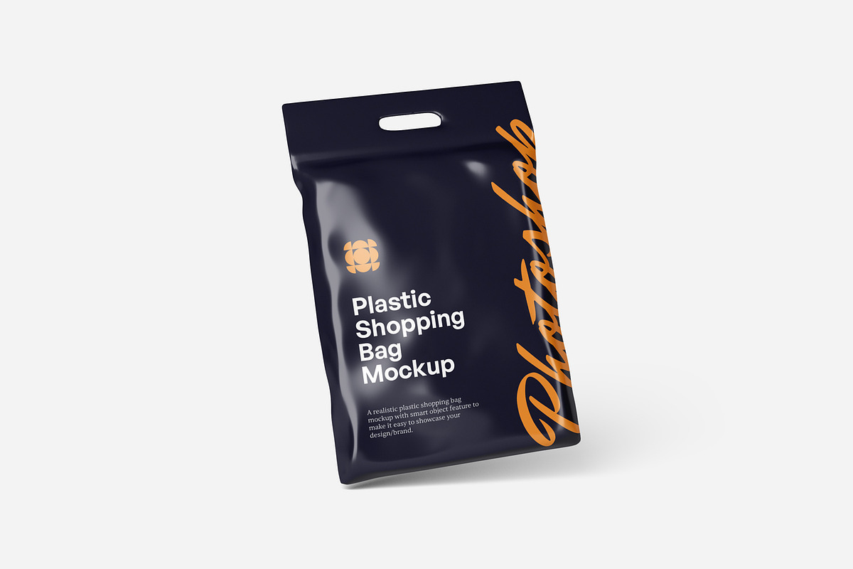 Plastic Shopping Bag Mockups, a Packaging Mockup by artimasa (Photo 3 of 5)