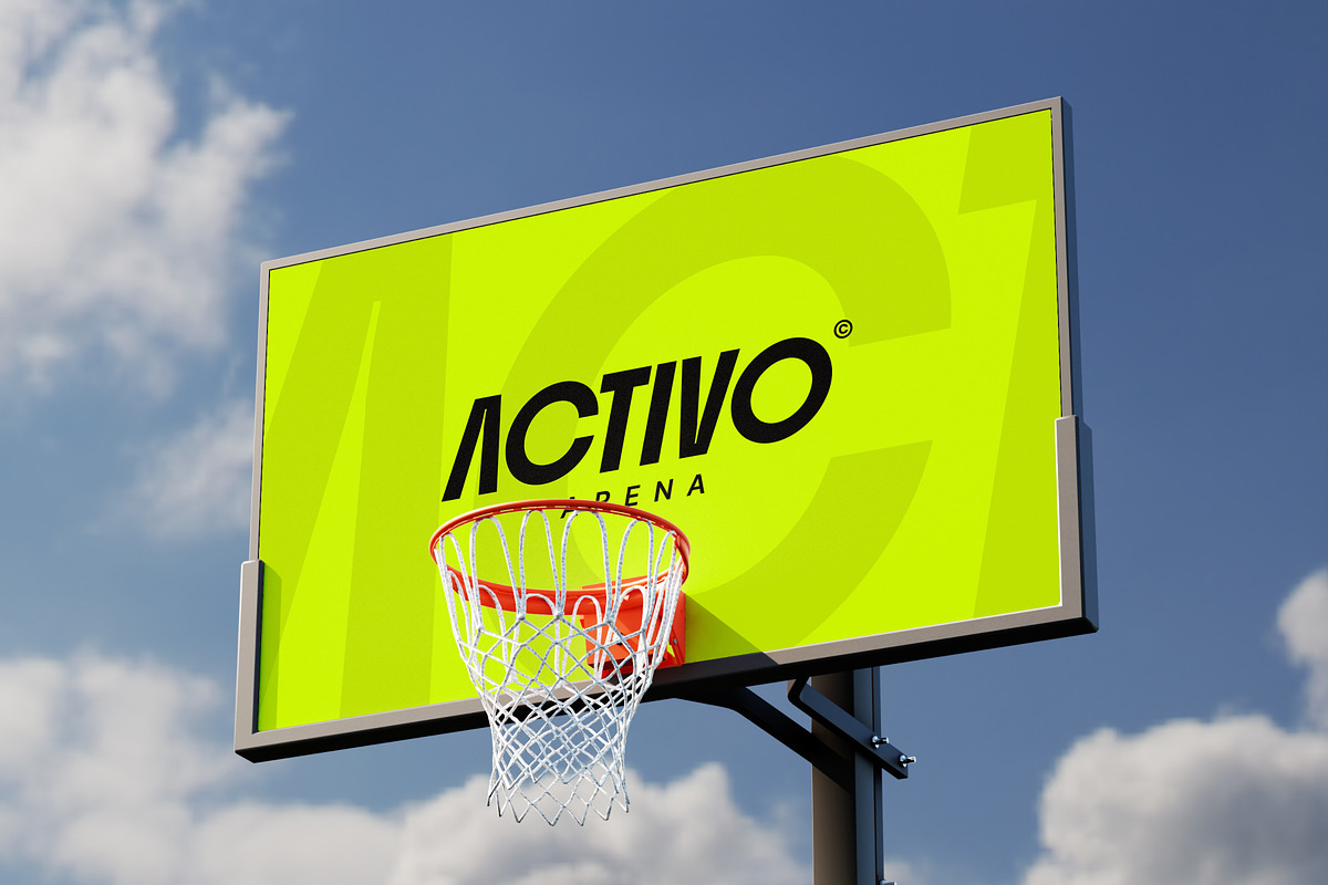 Basketball Backboard Mockup, an Advertising Mockup by SLAB! Design (Photo 3 of 6)