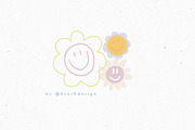 FLOWER SMILE / vector + png, an Illustration by KruthDesign (Thumbnail 7 of 7)