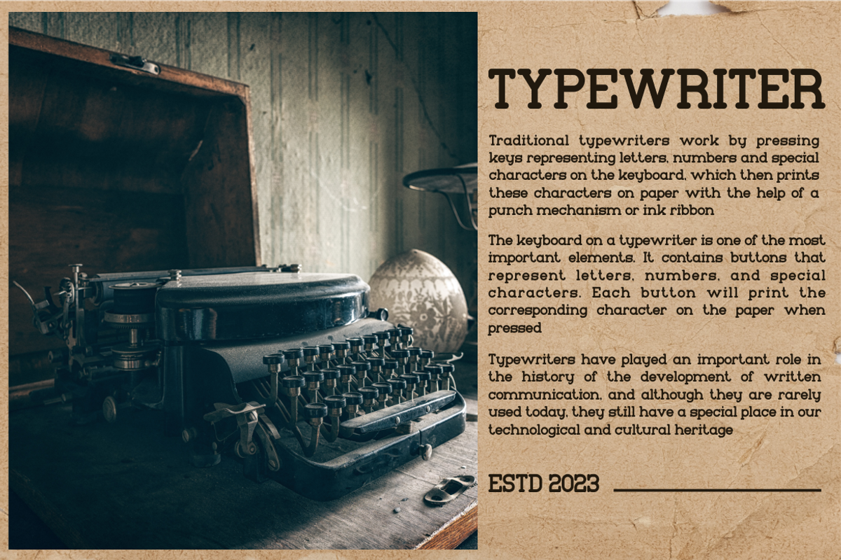 Couvior - Typewriter Font, a Handwritten Font by MaikoHatta (Photo 3 of 7)