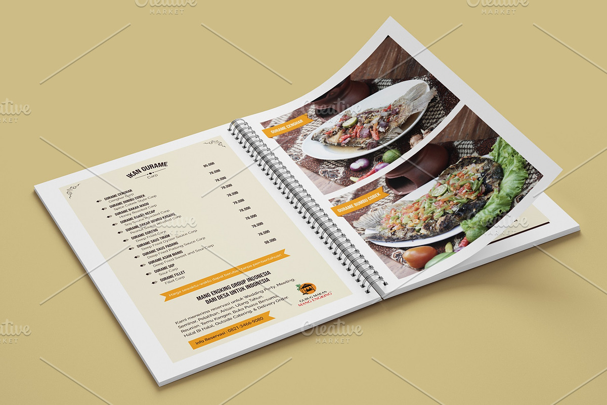 Vintage Restaurant Menu Template, a Magazine Template by Ted-sign (Photo 5 of 10)