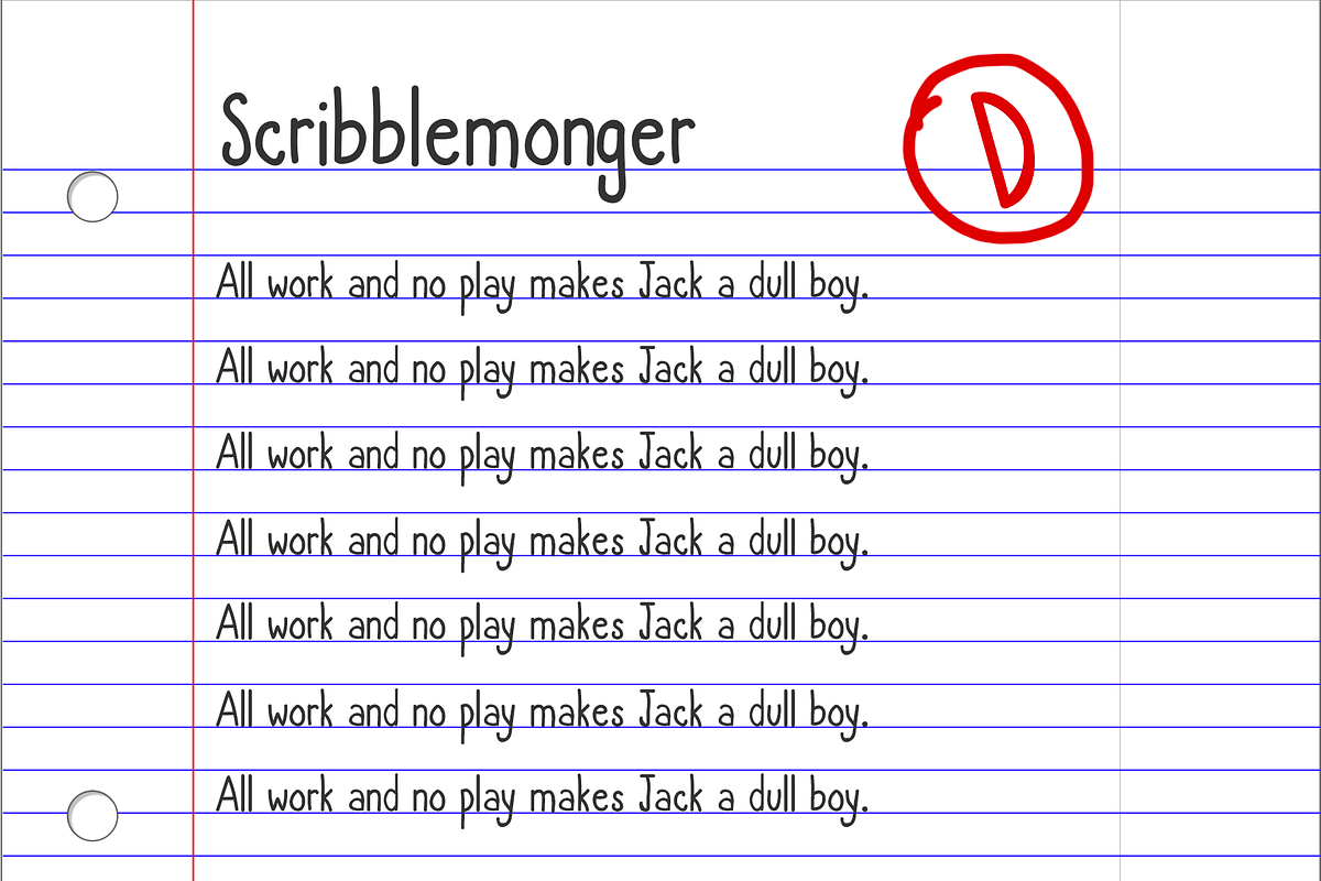 Scribblemonger Sans, a Sans Serif Font by Phillustrations (Photo 3 of 5)