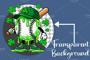 St. Patrick’s Day Baseball PNG, an Illustration by Canvas Craft (Thumbnail 2 of 6)