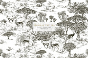 Safari. Seamless Patterns + Panorama, a Pattern Graphic by Irina Dolgikh (Thumbnail 5 of 21)