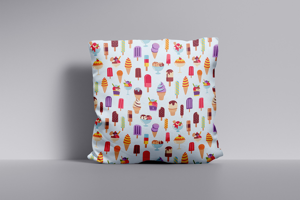 Ice Cream and Popsicle Pattern, a Pattern Graphic by Neermana (Photo 3 of 5)