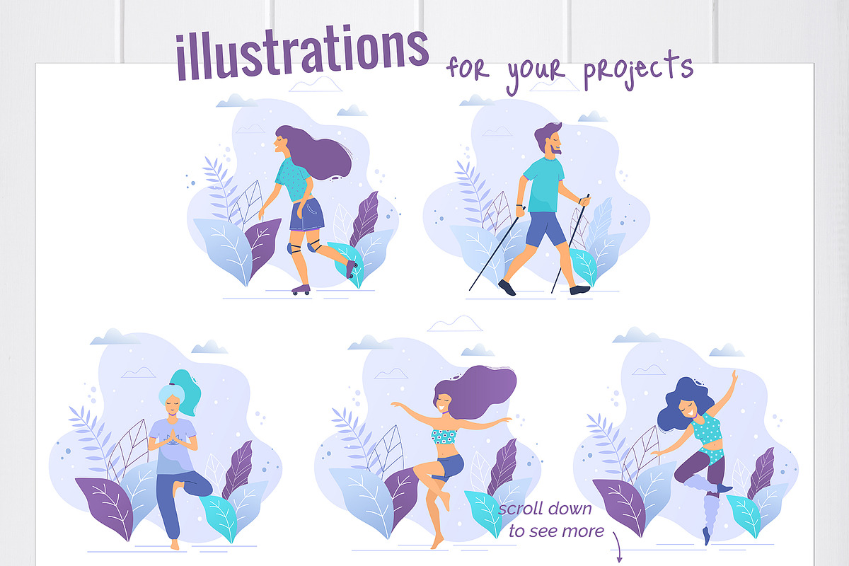 Stay active, be healthy!, a Healthcare Illustration by SvetaDraws (Photo 3 of 5)