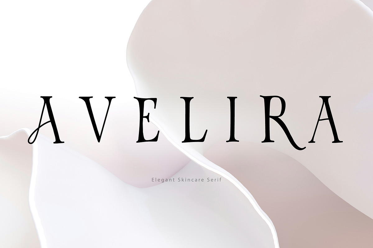 AVELIRA Elegant Skincare Serif Font, a Serif Font by chekart (Photo 1 of 12)