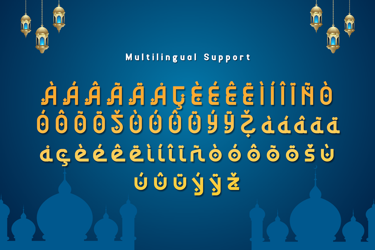 Zamro – A Modern Arabic Font Style, a Handwritten Font by overlaytemplates (Photo 5 of 5)