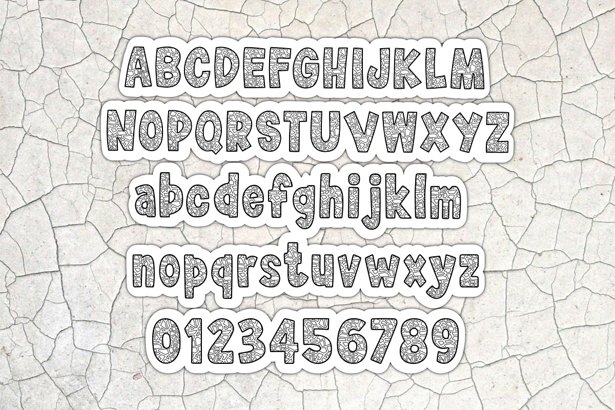 Mosaic OTF PNG SVG, a Sans Serif Font by DREAMs Soul G. (Photo 3 of 5)