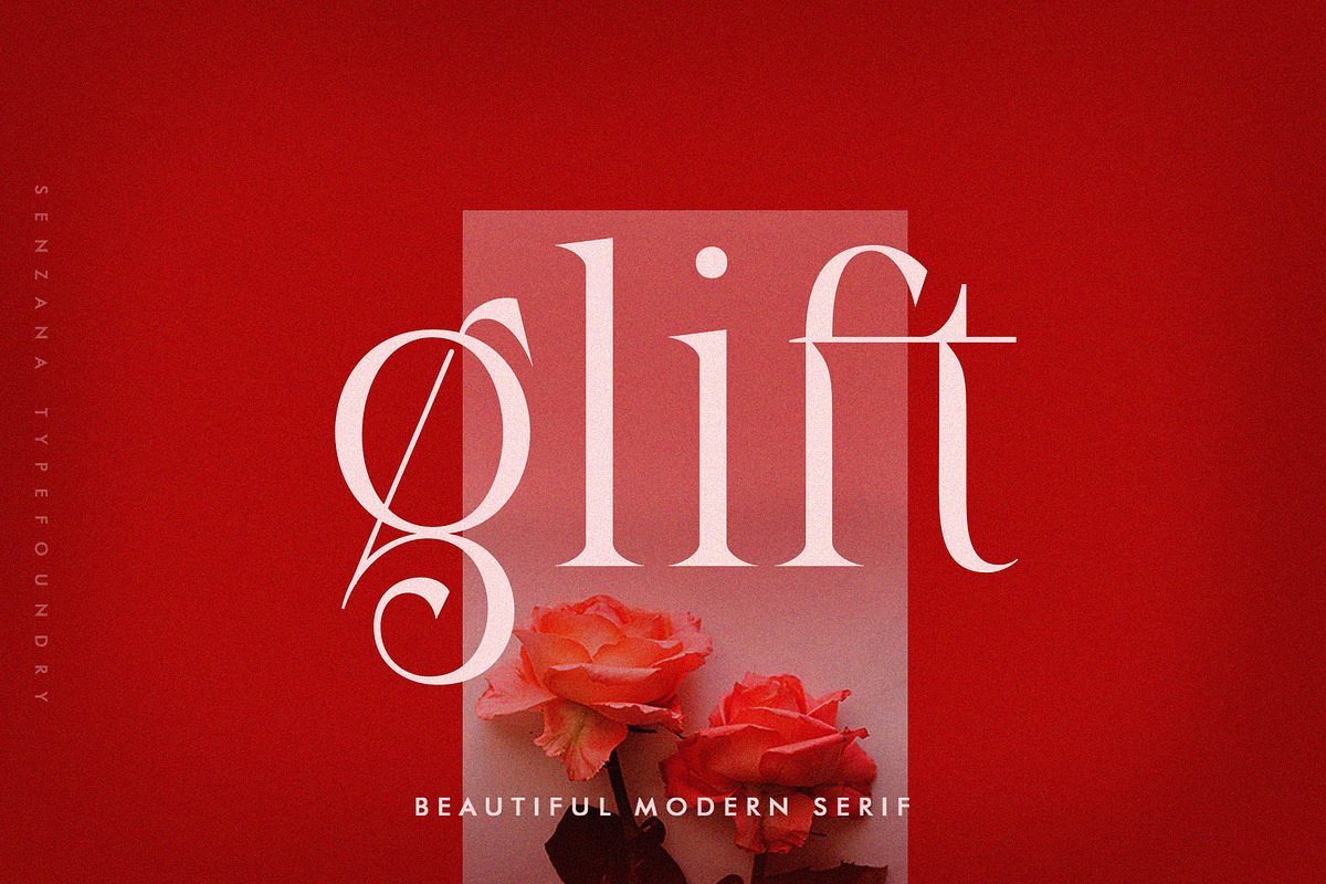 glift font, a Serif Font by senzana (Photo 1 of 10)