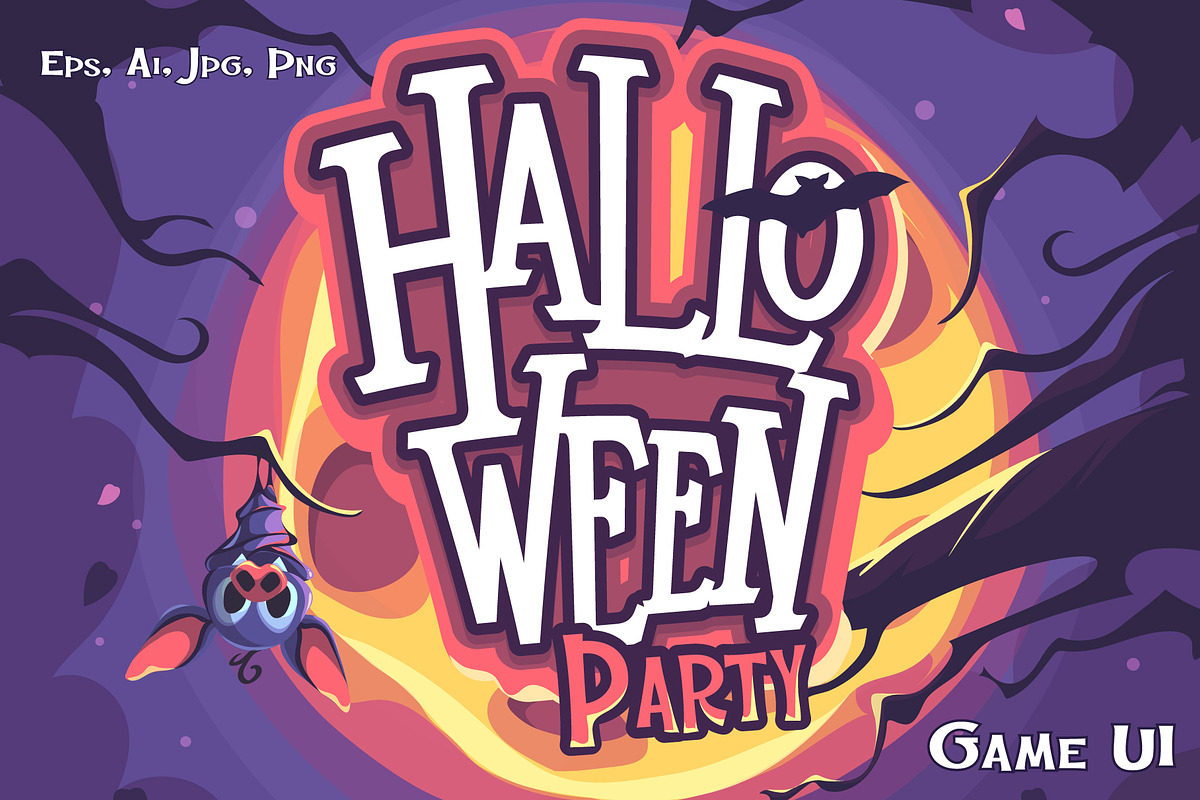 Halloween Match-3 Game UI Kit, an UI Kit Template by Nearbirds (Photo 1 of 7)