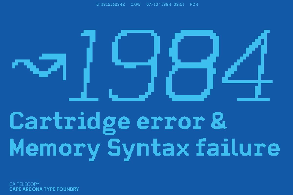 CA Telecopy B, a Sans Serif Font by Cape Arcona Type Foundry (Photo 15 of 15)