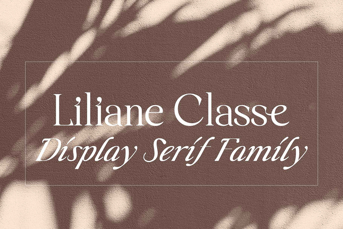 Liliane Classe Serif Font Family, a Serif Font by Ryul Davidson (Photo 1 of 21)