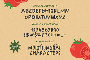 Tomatoes Cakes - Handbrushed Font