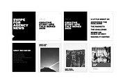 Striking B&W Instagram Post Template, a Social Media Template by PresentationDesignStudio (Thumbnail 5 of 12)