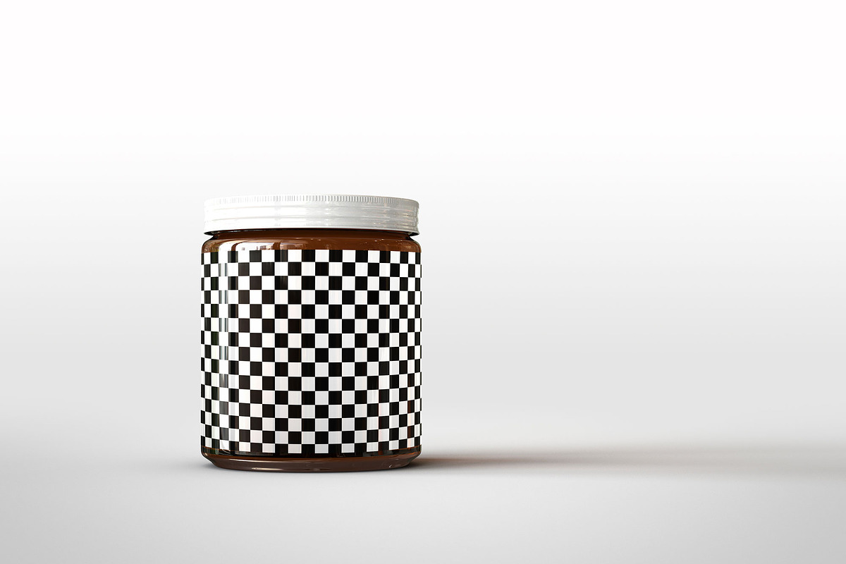 Amber Glass Jar Mock-Up, a Household Mockup by TSOBG (Photo 4 of 16)