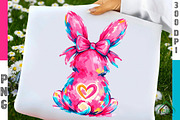 Brushstroke Easter Bunny PNG, an Illustration by Craft Nest (Thumbnail 1 of 6)